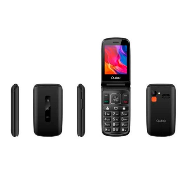 Qubo p-210 móvil negro / 2.8" / dual sim / sos