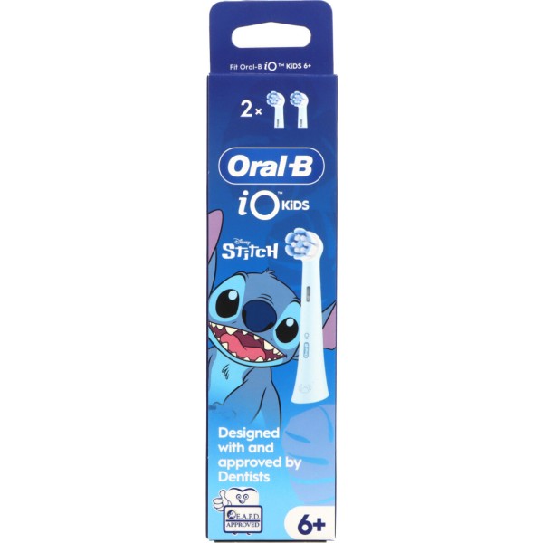 Oral-b Recambio Cepillo Dental Electrico Infantil Io Gentle Care 2 Cabezales Stitch